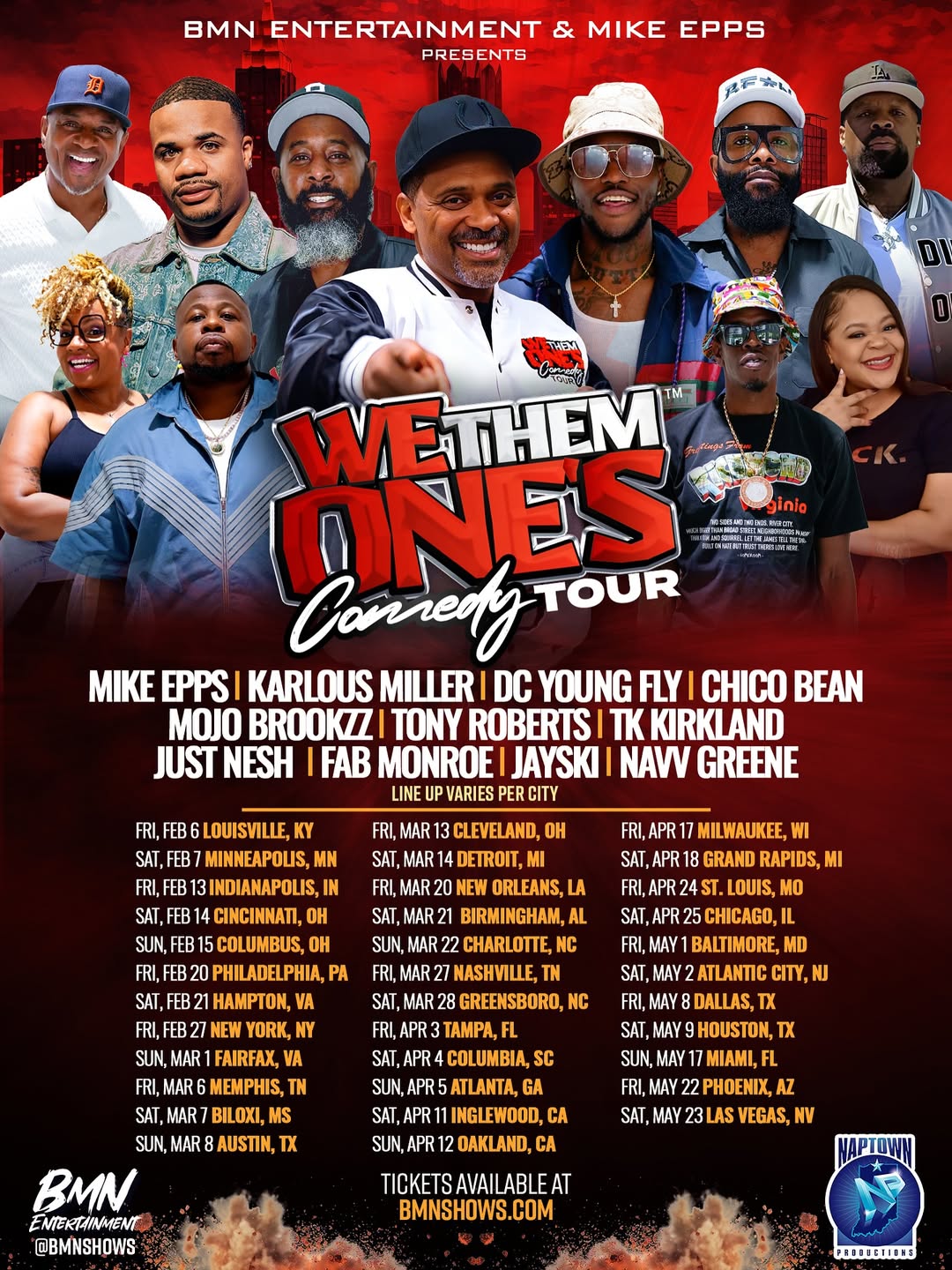 T.K. Kirkland We Them One's Comedy Tour Poster 2026
